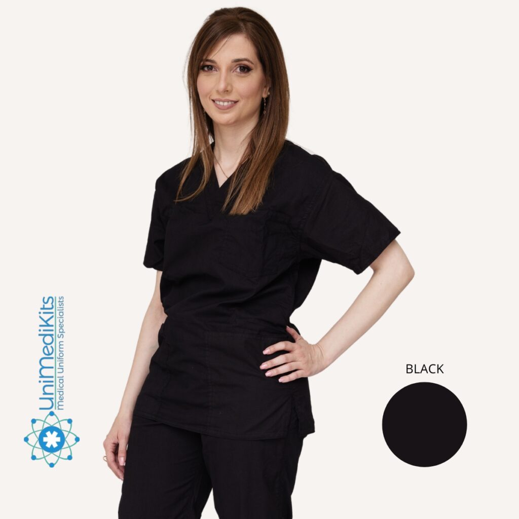 UniMediKits - Μπλούζα Ιατρική/Νοσηλευτική (Black)