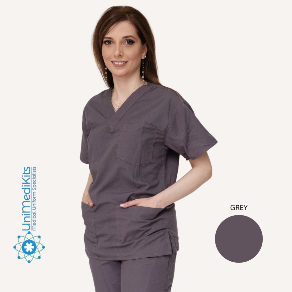 UniMediKits - Μπλούζα Ιατρική/Νοσηλευτική (Grey)