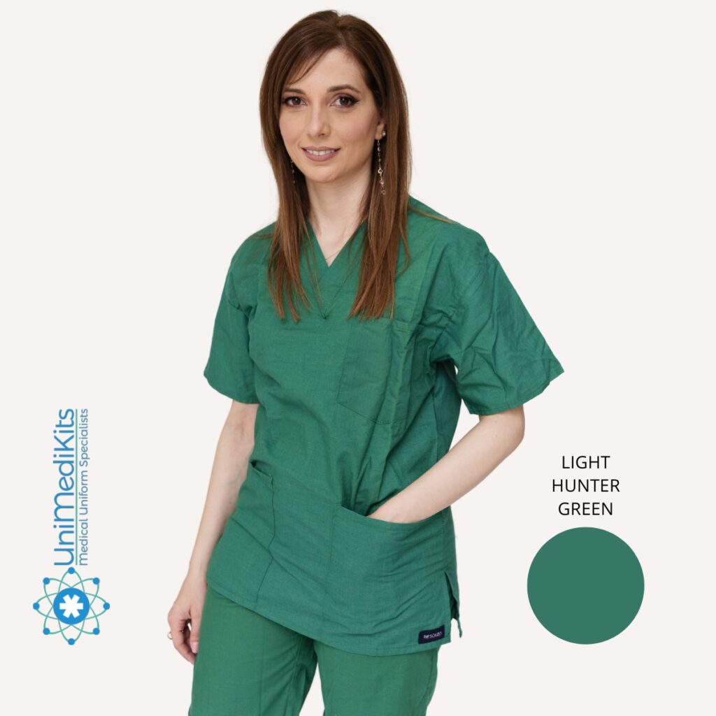 UniMediKits - Μπλούζα Ιατρική/Νοσηλευτική (Light Hunter Green)