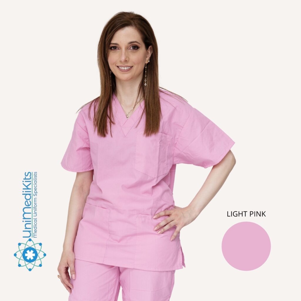 UniMediKits - Μπλούζα Ιατρική/Νοσηλευτική (Light Pink)