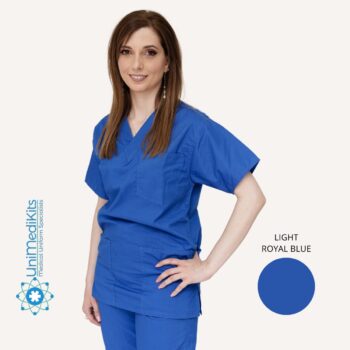 UniMediKits - Μπλούζα Ιατρική/Νοσηλευτική (Light Royal Blue)