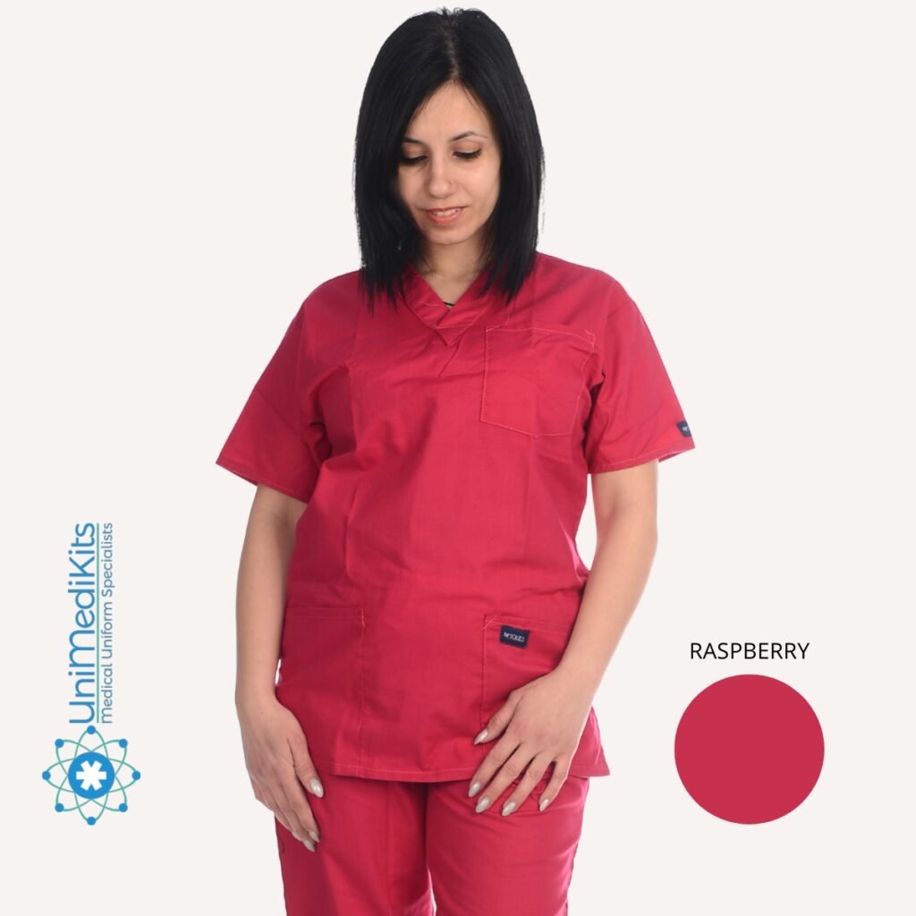 UniMediKits - Μπλούζα Ιατρική/Νοσηλευτική (Raspberry)