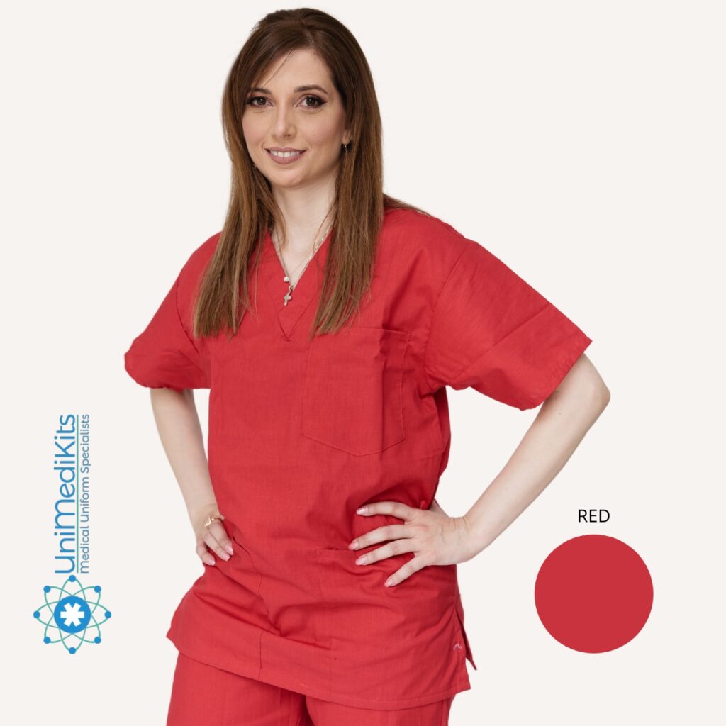 UniMediKits - Μπλούζα Ιατρική/Νοσηλευτική (Red)