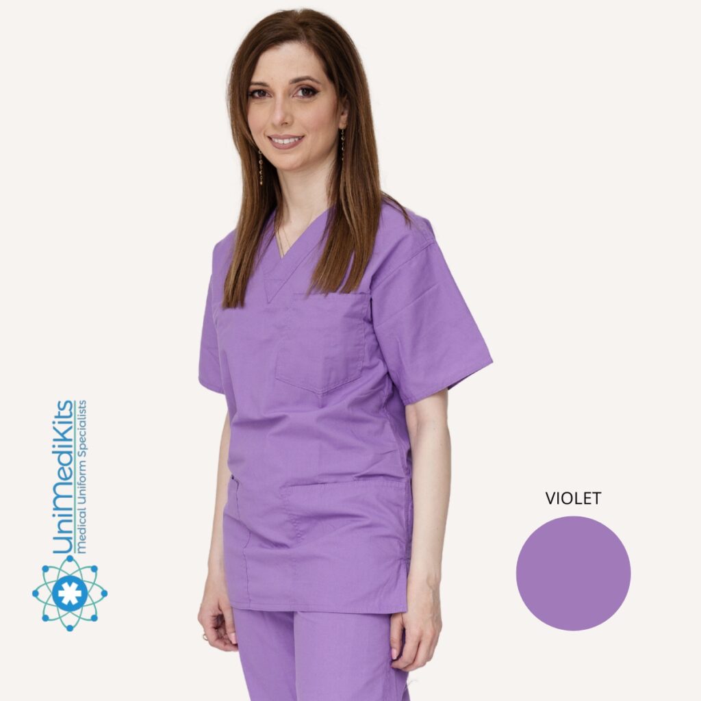 UniMediKits - Μπλούζα Ιατρική/Νοσηλευτική (Violet)